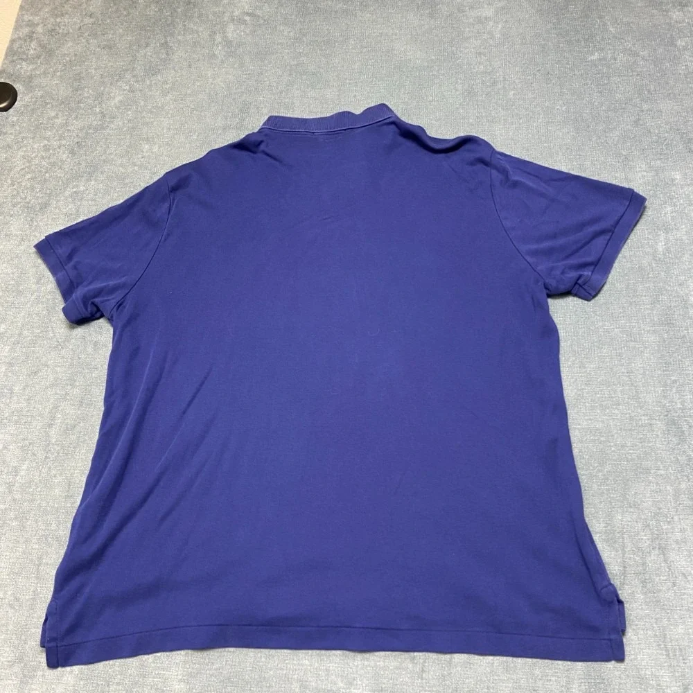 Polo Ralph Lauren Shirt Mens XL Blue Pony Logo Performance Golf Custom Slim Fit